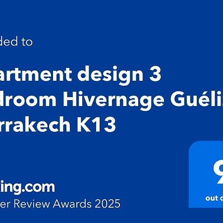Apartment Design 3 Bedroom Hivernage Gueliz Marrakech K13 Marrakesh Esterno foto